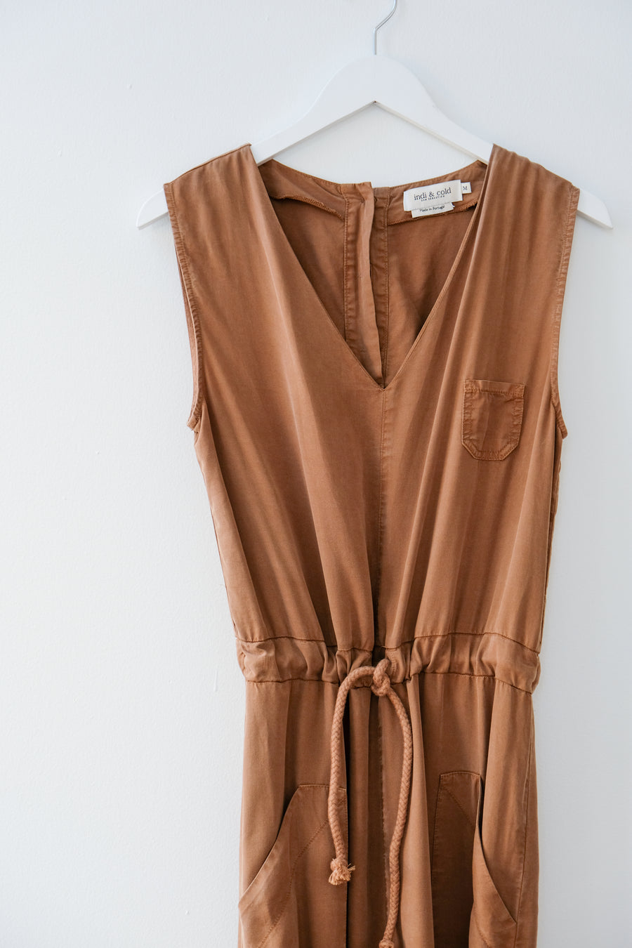 Indi + Cold Brown Jumpsuit, Size Medium