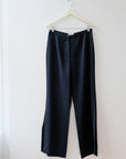 Vintage Black Slacks with Slits, Size Medium