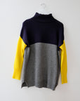 525 America Color Block Wool Sweater, Size Small