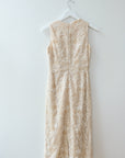 White Lace Tea Length Dress, Size 0