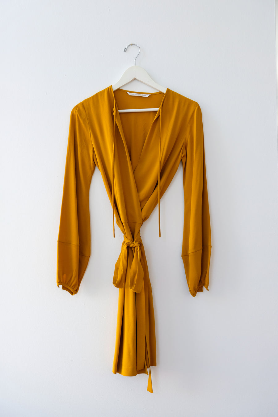DVF Chiffon Wrap Dress, Size 4