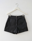 DVF High-Waist Denim Shorts, Size 4