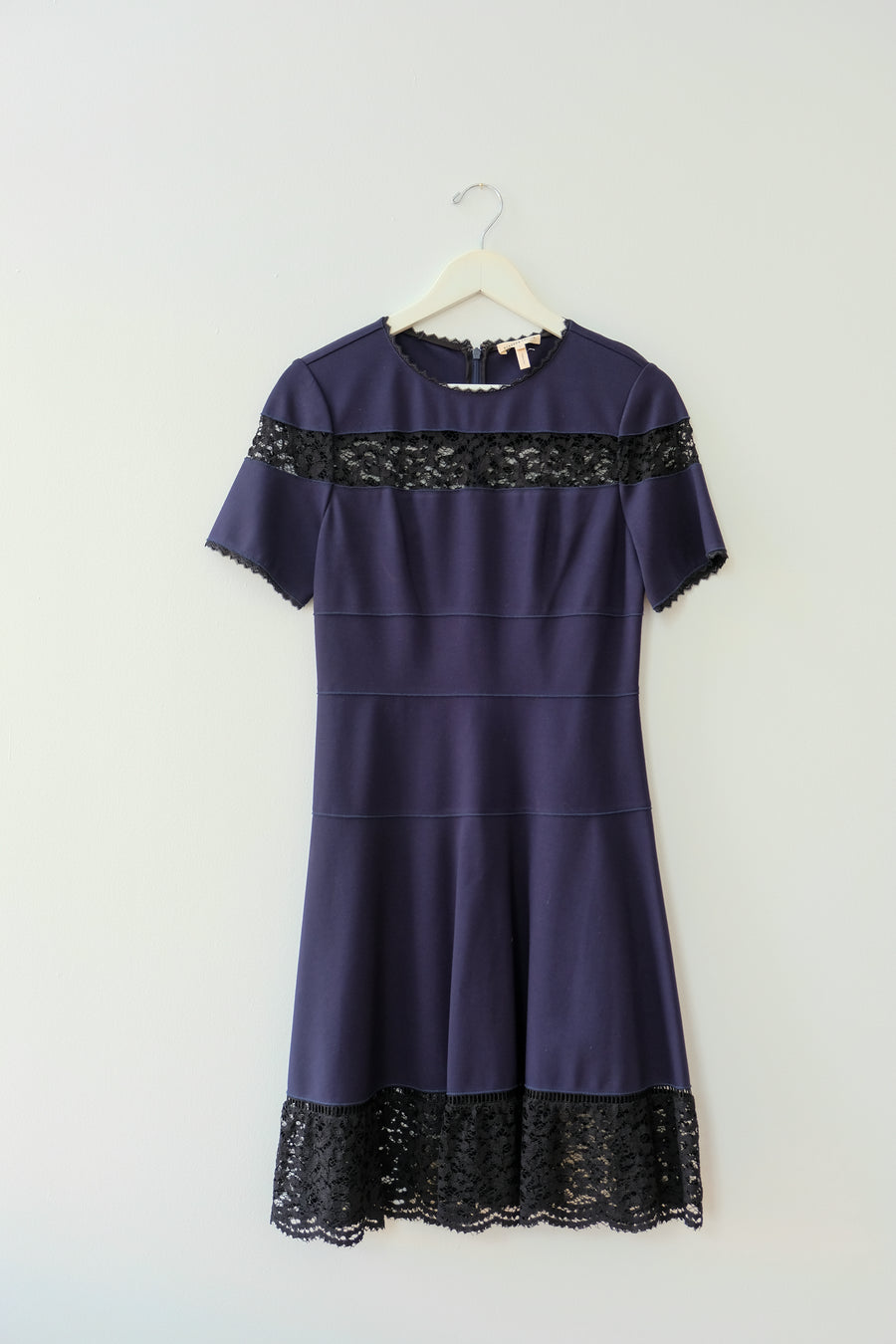 Rebecca Taylor Navy and Black Dress, Size 6