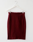 DVF Maroon Skirt, Size 2