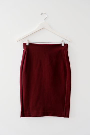DVF Maroon Skirt, Size 2