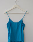 DVF Vintage Blue Tank, Size Small