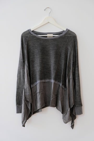 Tina + Jo Gray Sweater, Size Medium