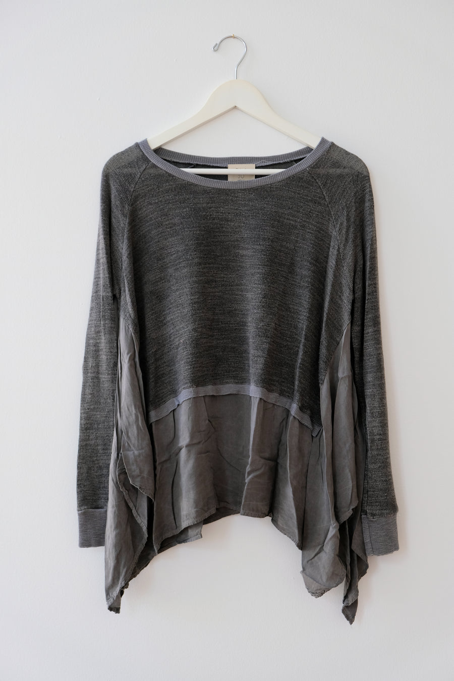 Tina + Jo Gray Sweater, Size Medium