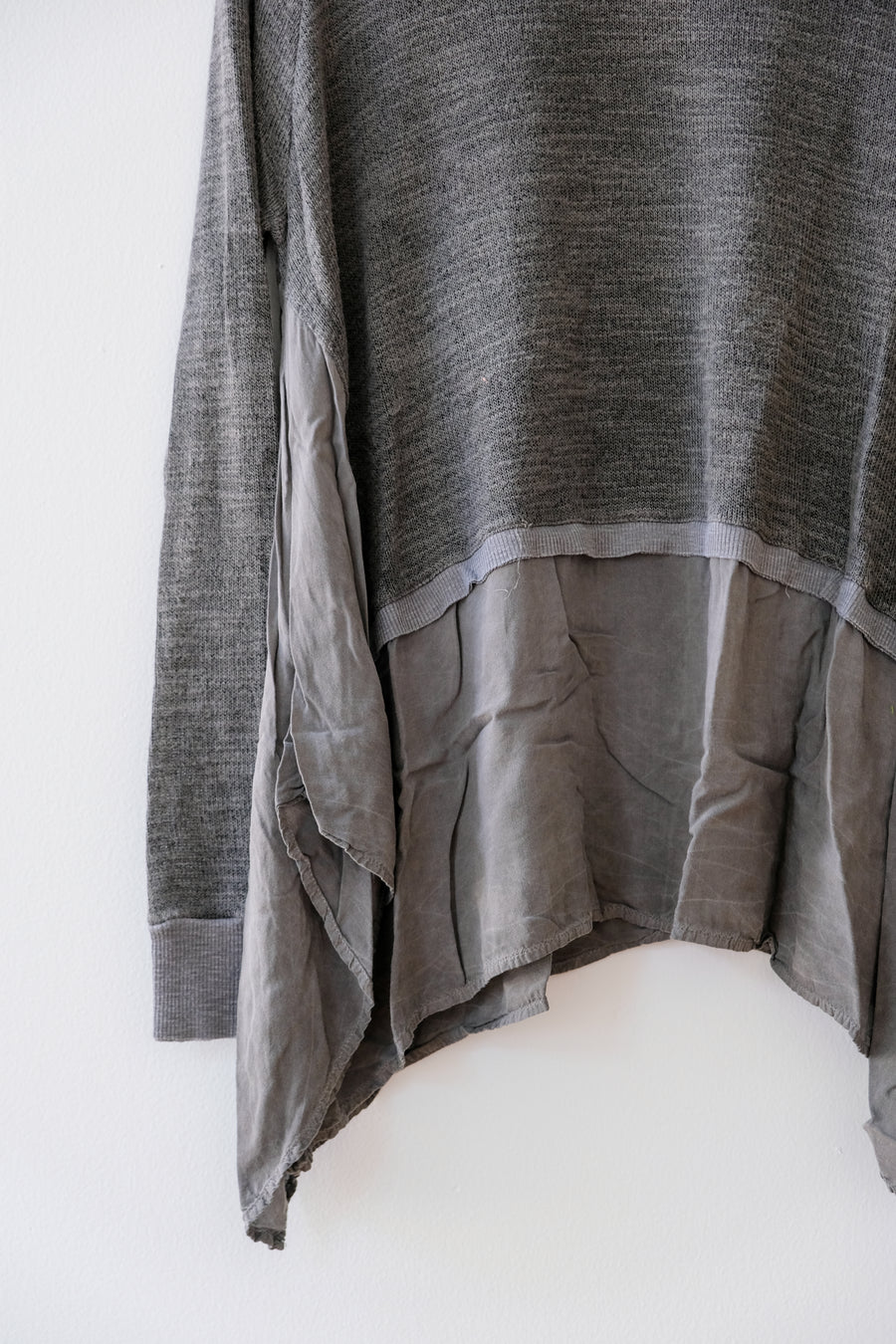 Tina + Jo Gray Sweater, Size Medium