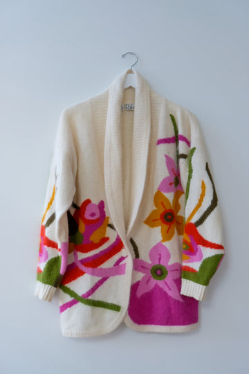 Vintage Oversized Wool Sweater, Size Small