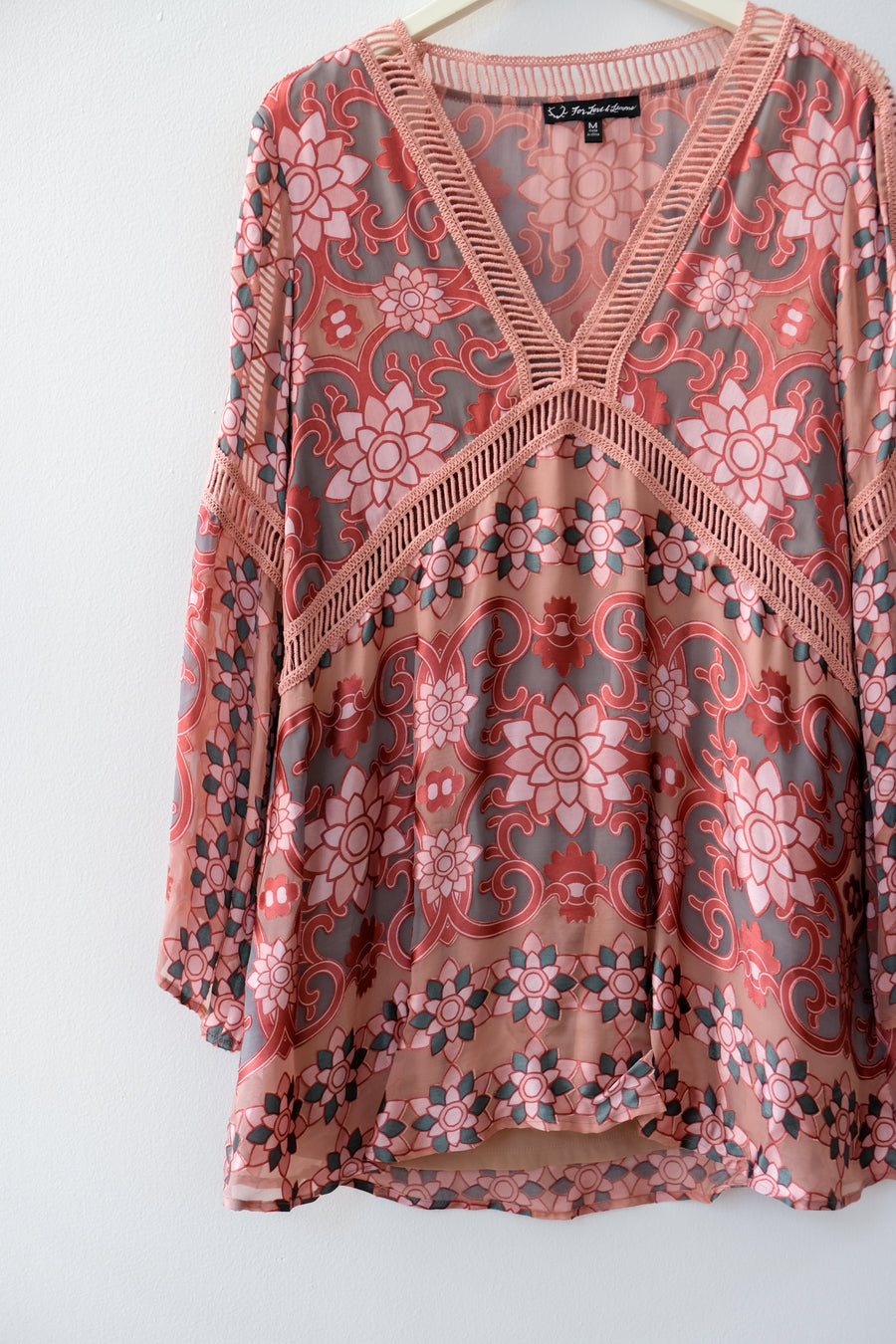 For Love & Lemons Floral Shift Dress, Size Small