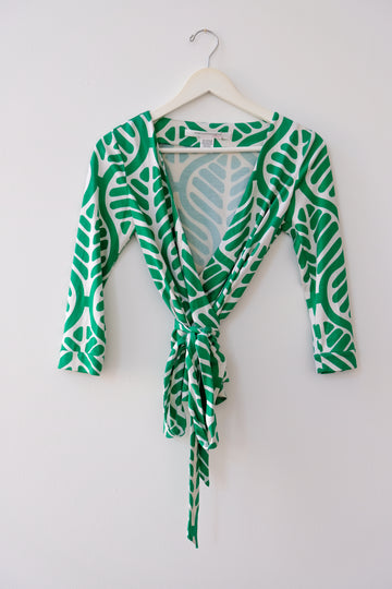 DVF Wrap Top, Size Small