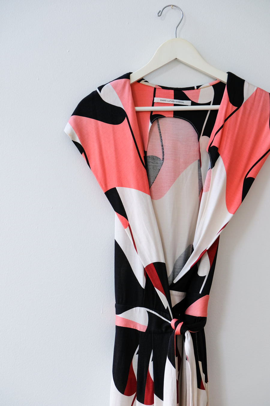 DVF Runway Wrap Romper, Size Small