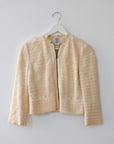 DVF Chiffon Bomber Jacket, Size Small