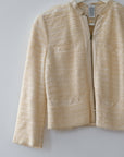 DVF Chiffon Bomber Jacket, Size Small