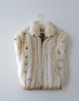 Vintage Fur Vest, Size Medium