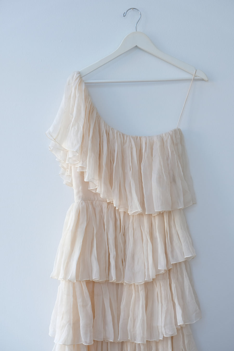 Maria Korovilas One-Of, One-Shoulder Midi-Dress, Size 4