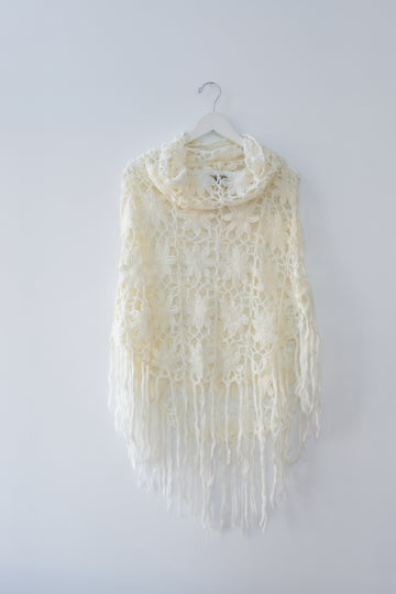 Vintage Arden B. Knit Shawl, One Size