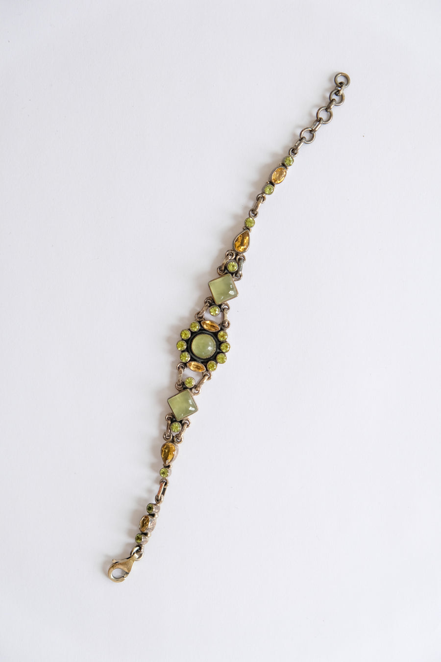 Chartreuse Brooch and Bracelet, Set of Three