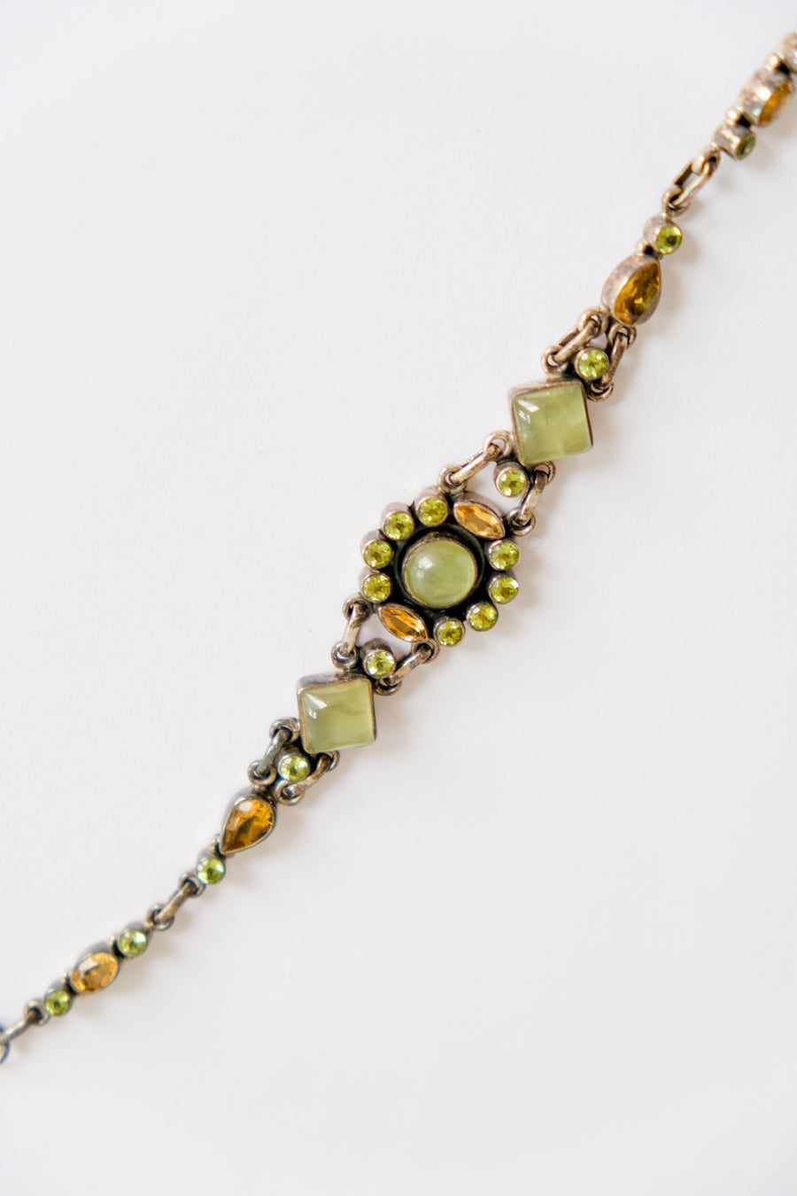 Chartreuse Brooch and Bracelet, Set of Three