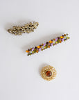 Barrettes and Brooch, Set of Three