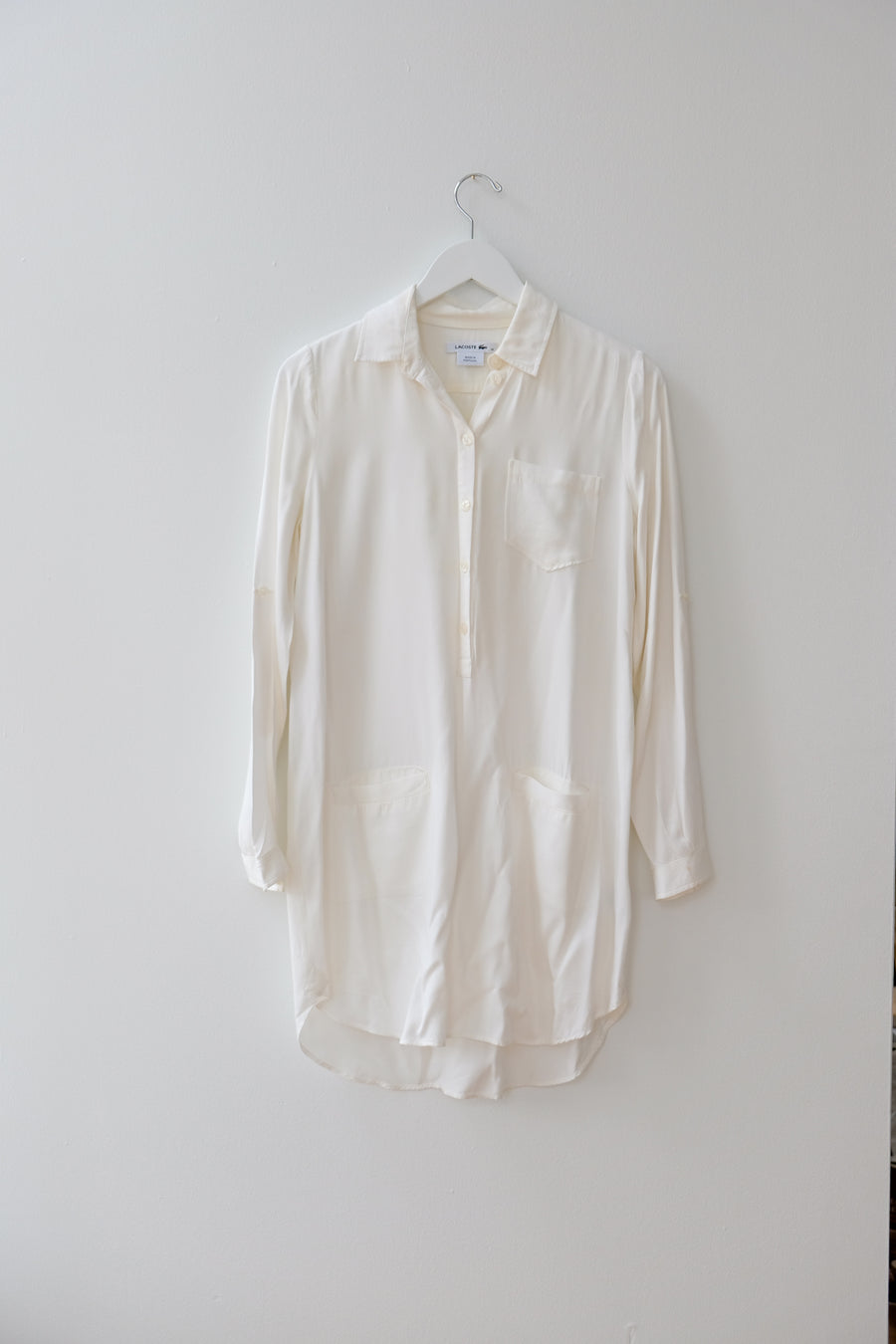 Vintage Lacoste Shirt Dress, Size Extra-Small