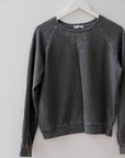 LNA Gray Distressed Sweatshirt, Size Medium