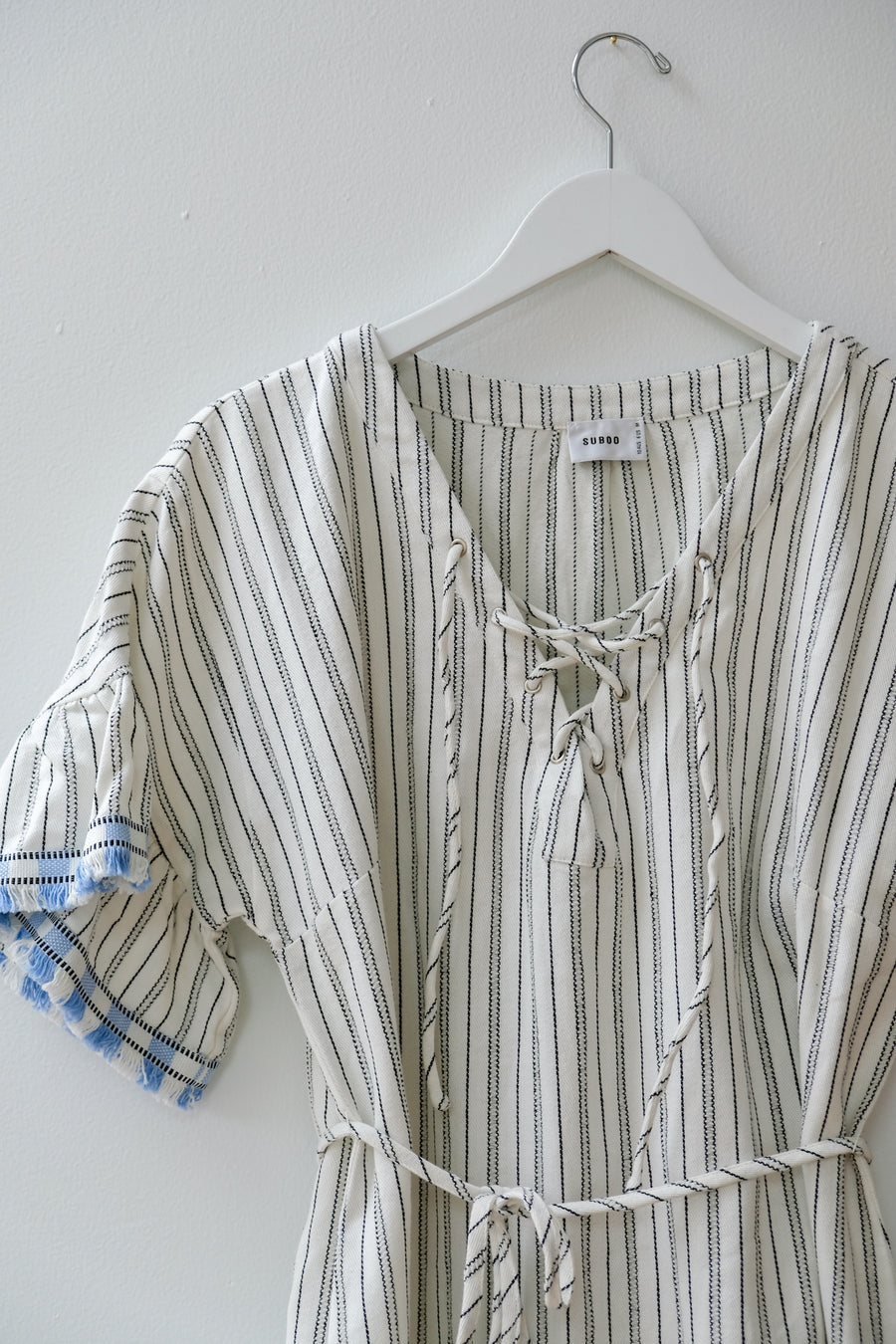 Suboo Stripe Dress, Size Large