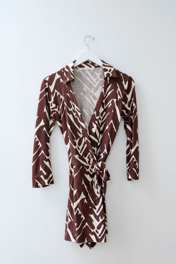 DVF Wrap Romper, Size 4