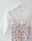 For Love & Lemons White Lace Dress, Size Medium