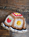 Crochet Motif Bucket Hat