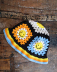Crochet Bucket Hat with Smileys