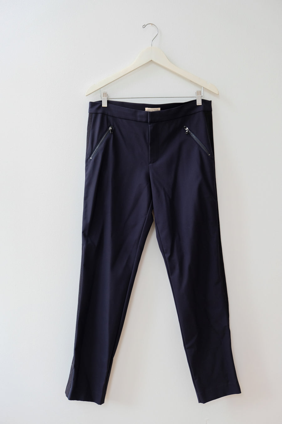Rebecca Taylor Mid-Rise Navy Pant, Size 12