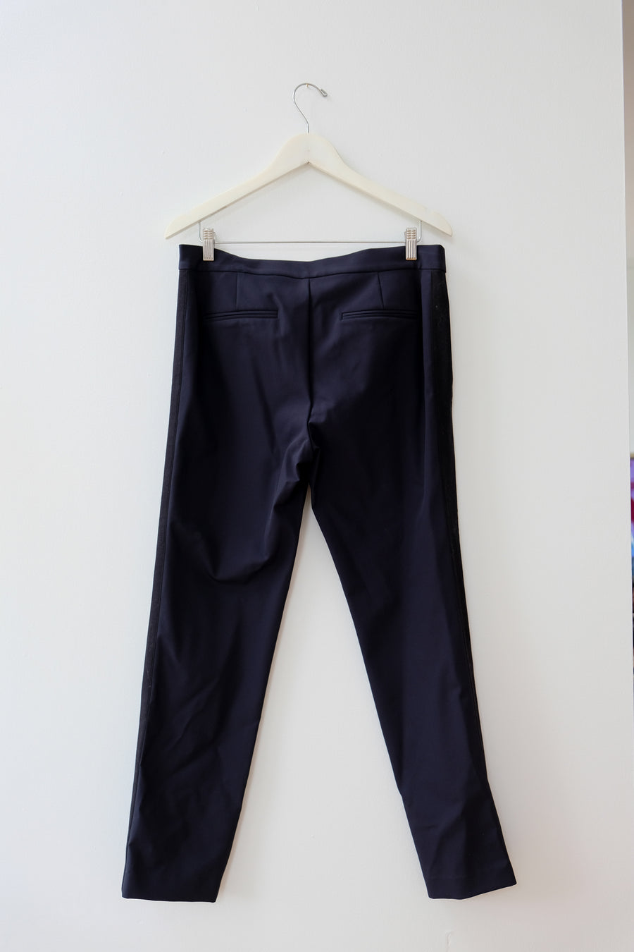 Rebecca Taylor Mid-Rise Navy Pant, Size 12