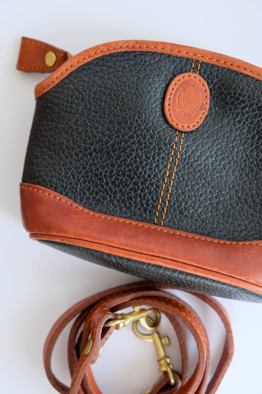Vintage Mini Leather Crossbody Bag