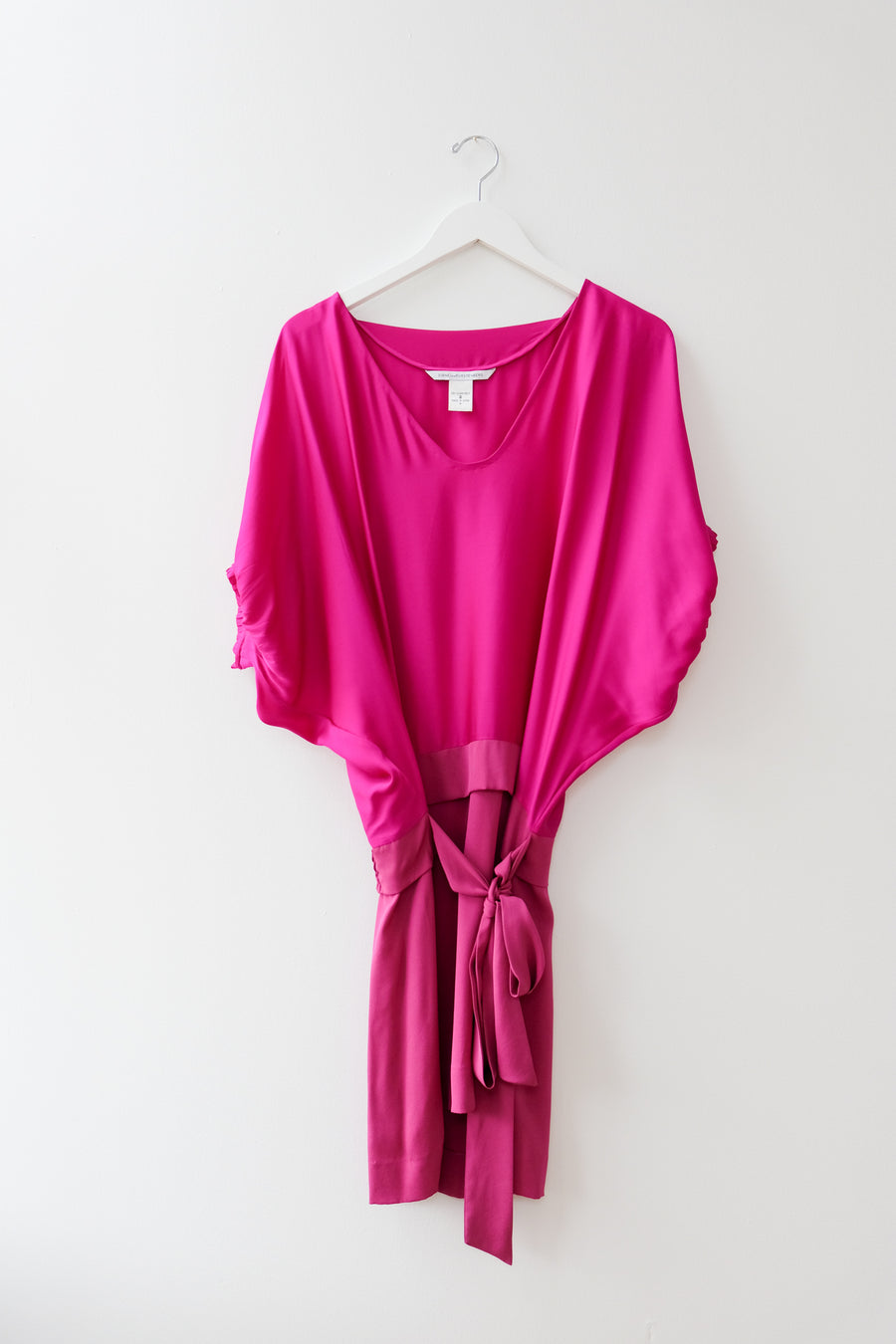 DVF Fuchsia Cocktail Dress, Size 4