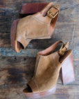 Lucky Brand Suede Block Heel, Size 8.5