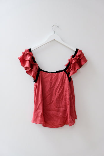 For Love & Lemons Skivvies Top, Size Medium