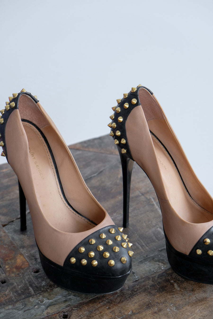 Kurt Geiger Rock-Stud Heel, Size 39