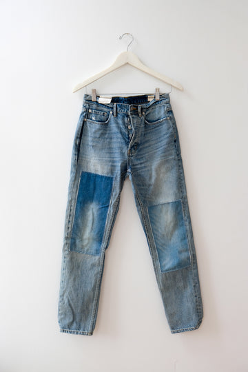 Rebecca Taylor Mid-Rise Vintage Patchwork Denim, Size 26