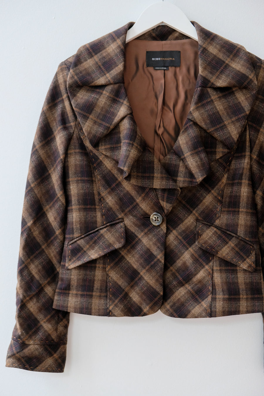 BCBG Ruffle Blazer, Size Small