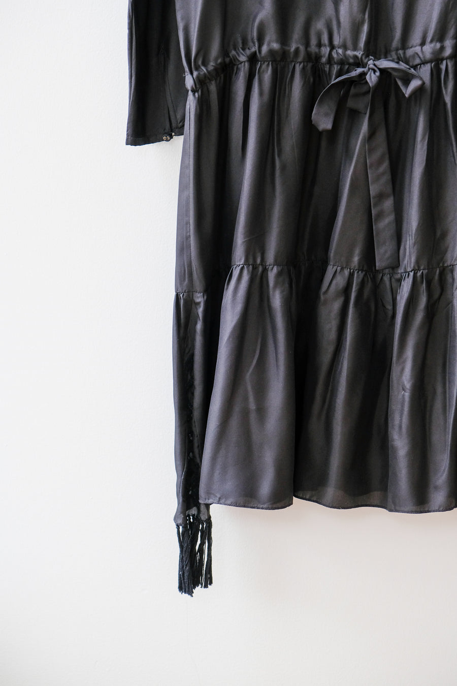 Pepin Silk Black Dress, Size Medium