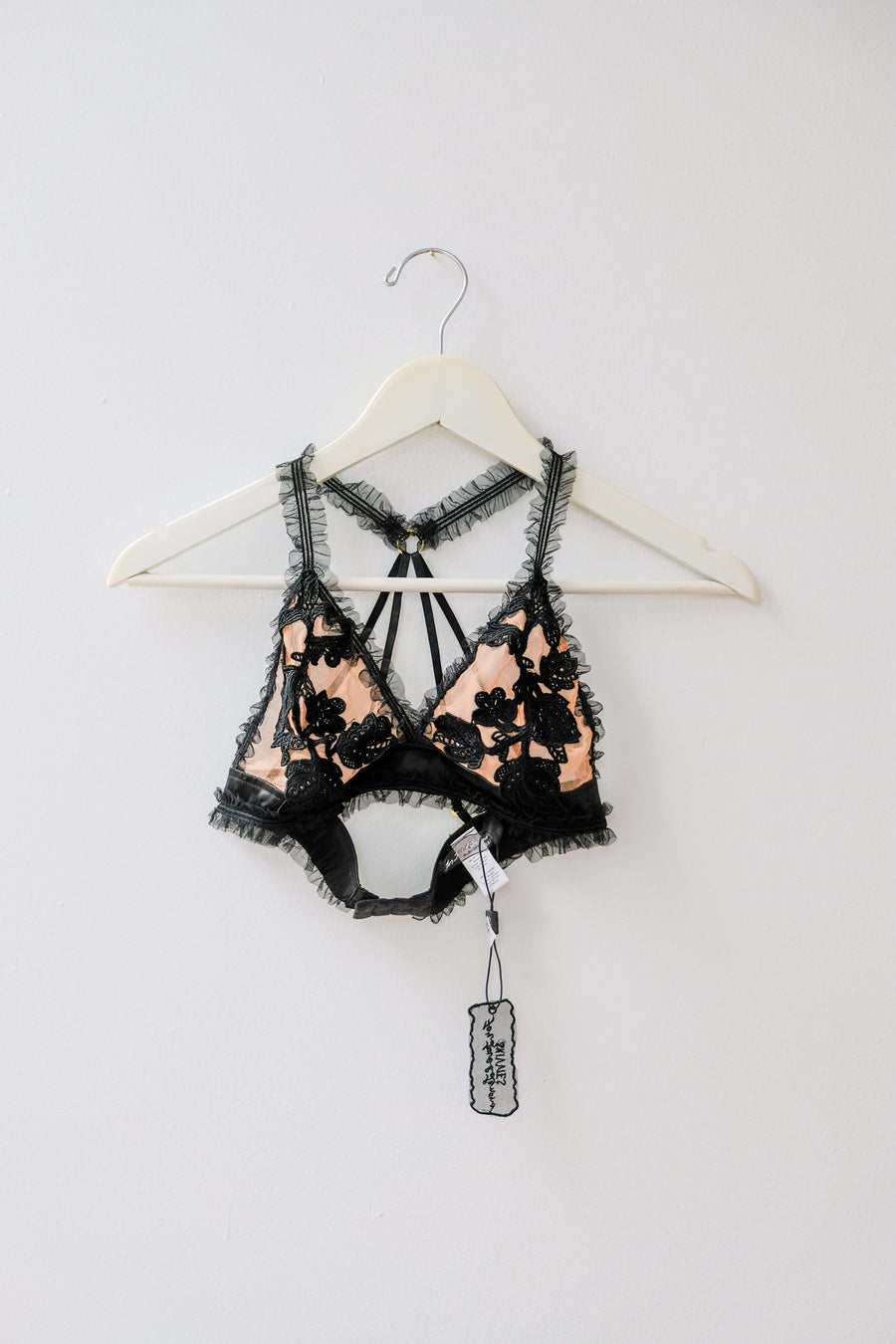 For Love & Lemons Skivvies Bra, Size Medium