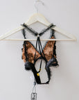 For Love & Lemons Skivvies Bra, Size Medium