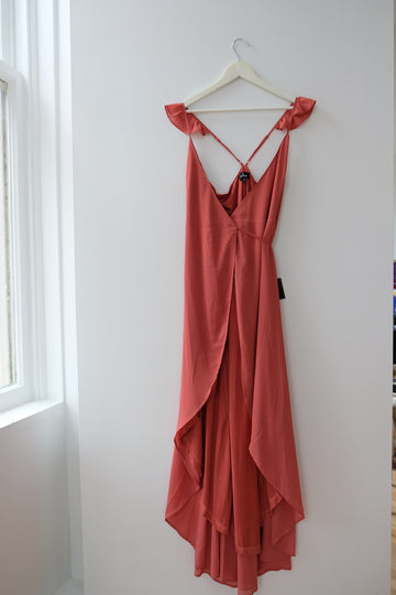 Champagne Maxi Dress, Size Small