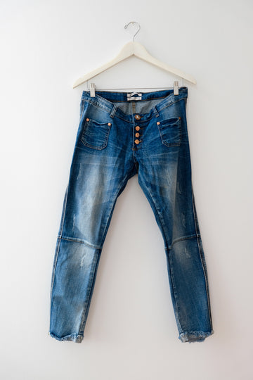 One Teaspoon Mid-Rise Skinny Jean, Size 28