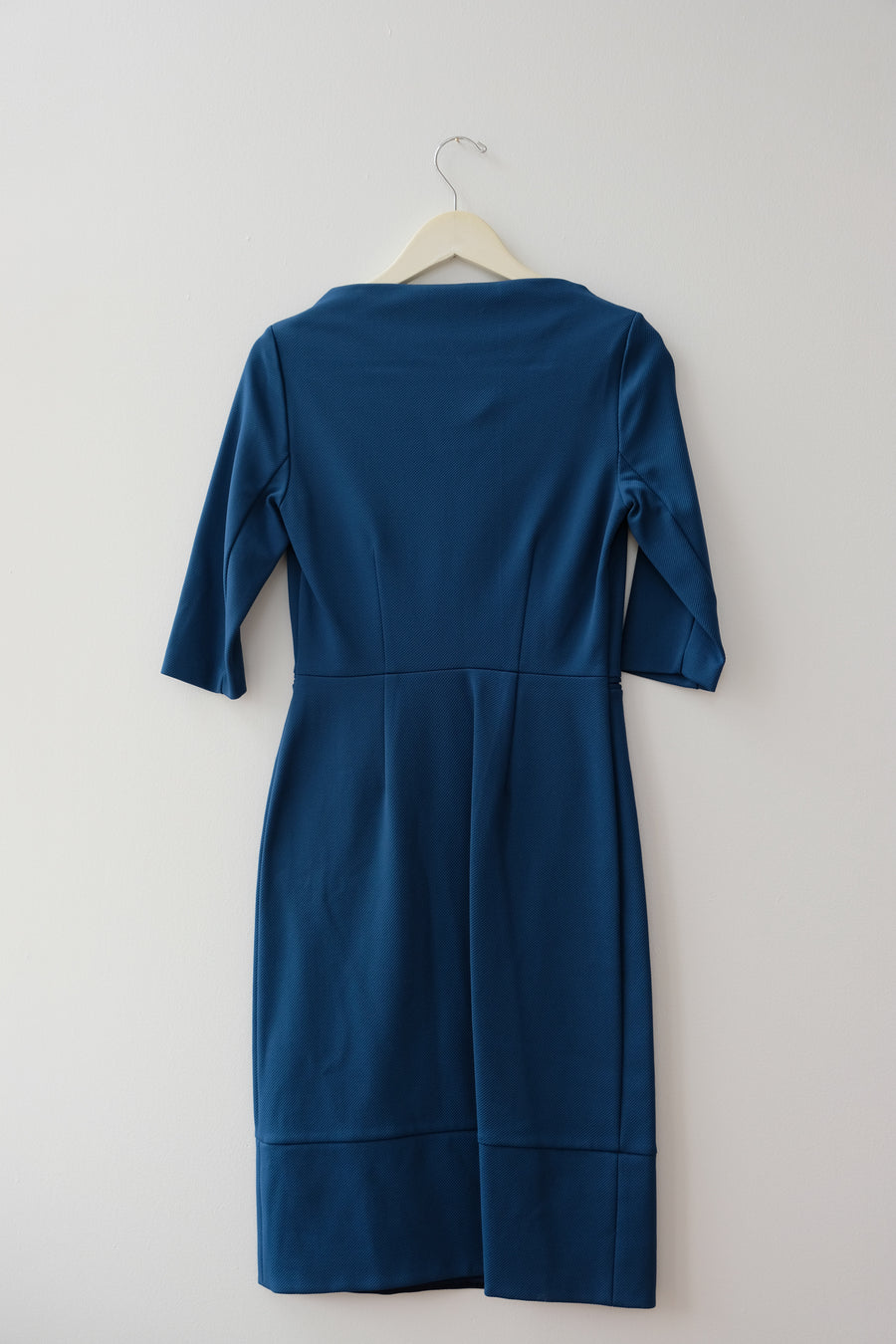 DVF Blue Suiting Dress, Size 4
