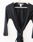 DVF 2011 Black Wrap, Size 4