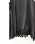 Tina + Jo Black Fringe Tank, Size Medium