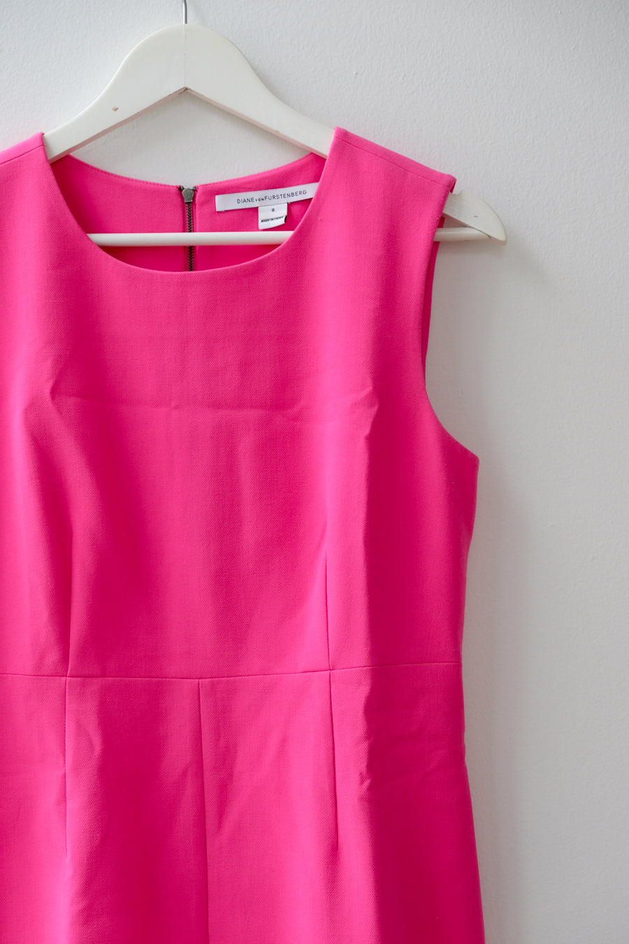 DVF Hot Pink Dress, Size 8